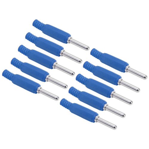 (Blue) 10 Stk 4mm Messing-Banana-Stecker Grün 1