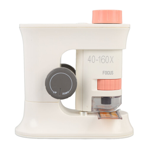 (Roseate) Kids Microscope 40-160X Magnetic Portable Handheld with Light 1