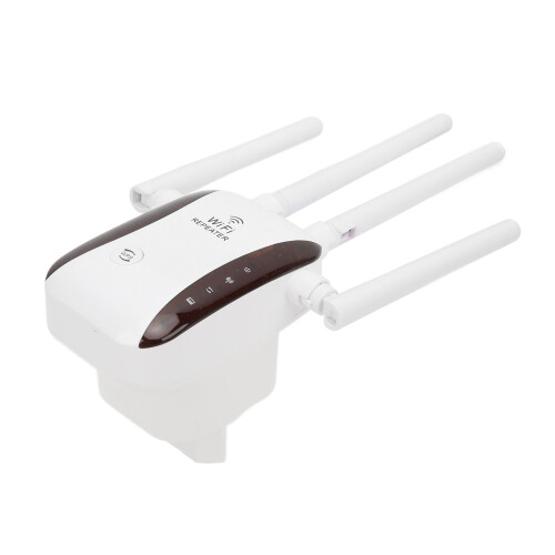 (US Plug) WiFi-Repeater 300Mbps 4 Antennen EU 1