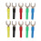 10 Stk Gabelspade-Stecker 5 Farben 8mm/4mm U-Form 1