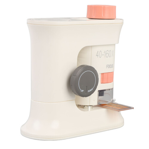 (Roseate) Kids Microscope 40-160X Magnetic Portable Handheld with Light 2