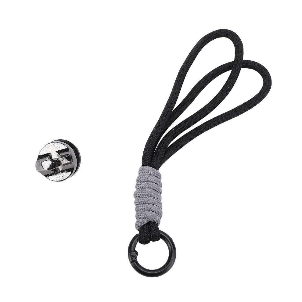 Camera Wrist Strap 1/4In Screw Quick Release Lanyard Black 643505167627