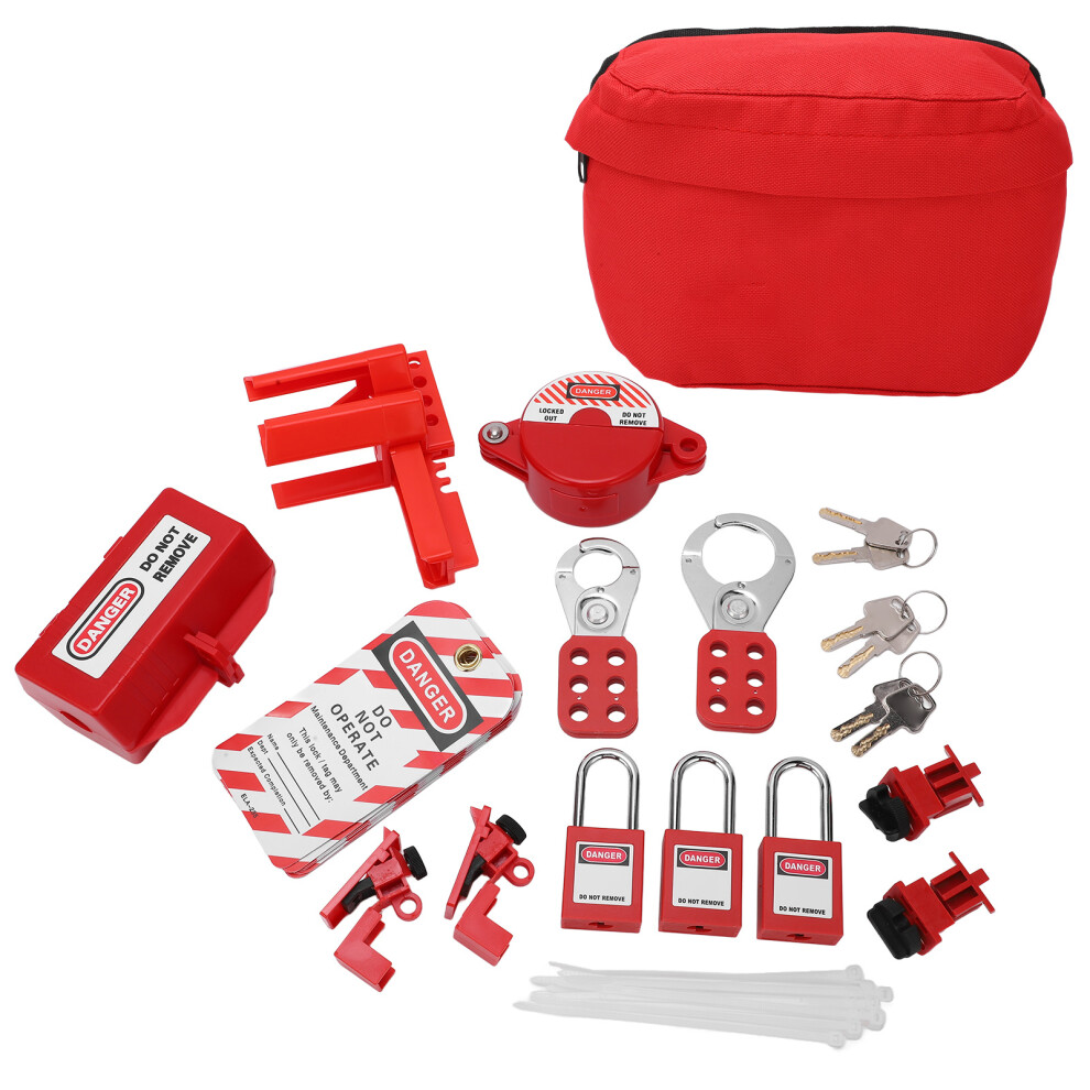 Electrical Lockout Tagout Kit Circuit Breaker Lockouts Storage Bag-image-OPC-PMK5DX7-NEW