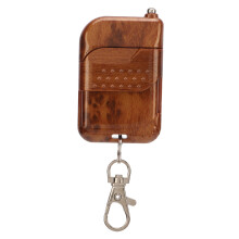 433MHz Wireless Garage Door Remote Keychain Peach Wood Shell for Cars