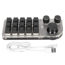 Programmable Keyboard 3 Knobs 15 Keys RGB Bluetooth DIY Mechanical