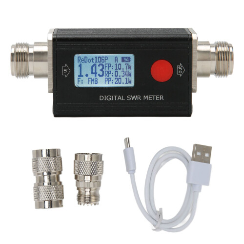 Standing Wave Meter Power Meter Backlight 80-999MHz Digital