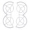 (Gray) Drone Propeller Guard Full Coverage Lightweight Anti Collision for Neo 1