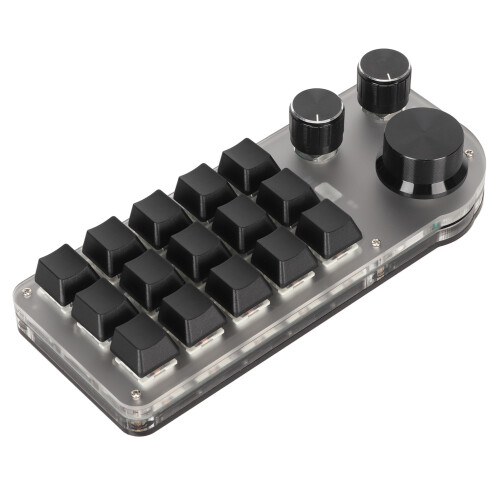 Programmable Keyboard 3 Knobs 15 Keys RGB Bluetooth DIY Mechanical 1