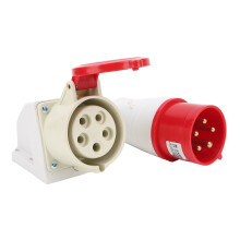 Industriestecker-Dose 380V 32A 5-Pol 3P+N+E IP44 wasserdicht
