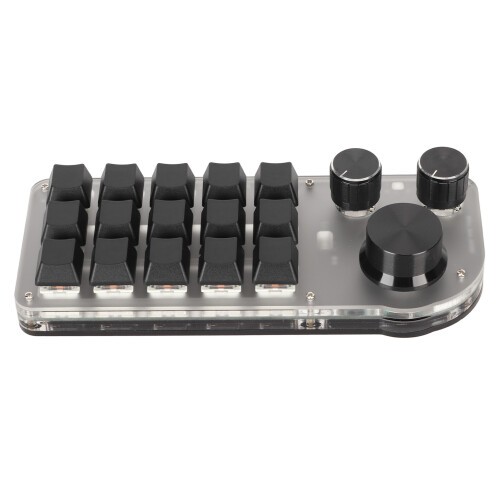 Programmable Keyboard 3 Knobs 15 Keys RGB Bluetooth DIY Mechanical 2