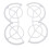 (Gray) Drone Propeller Guard Full Coverage Lightweight Anti Collision for Neo 3