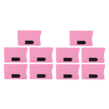 (Pink) 10x RFID-Schutz Kartenhülle Ultra Dünn Gelb