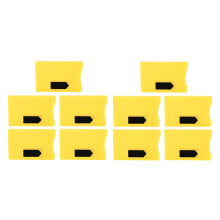 (Yellow) 10x RFID-Schutz Kartenhülle Ultra Dünn Gelb