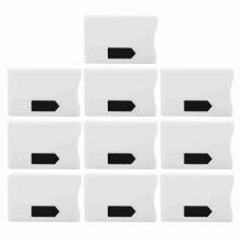 (White) 10x RFID-Schutz Sleeve Anti-Diebstahl Grau