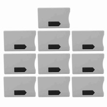 (Grey) 10x RFID-Schutz Sleeve Anti-Diebstahl Grau