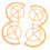 (Orange) Drone Propeller Guard Full Coverage Lightweight Anti Collision for Neo 5
