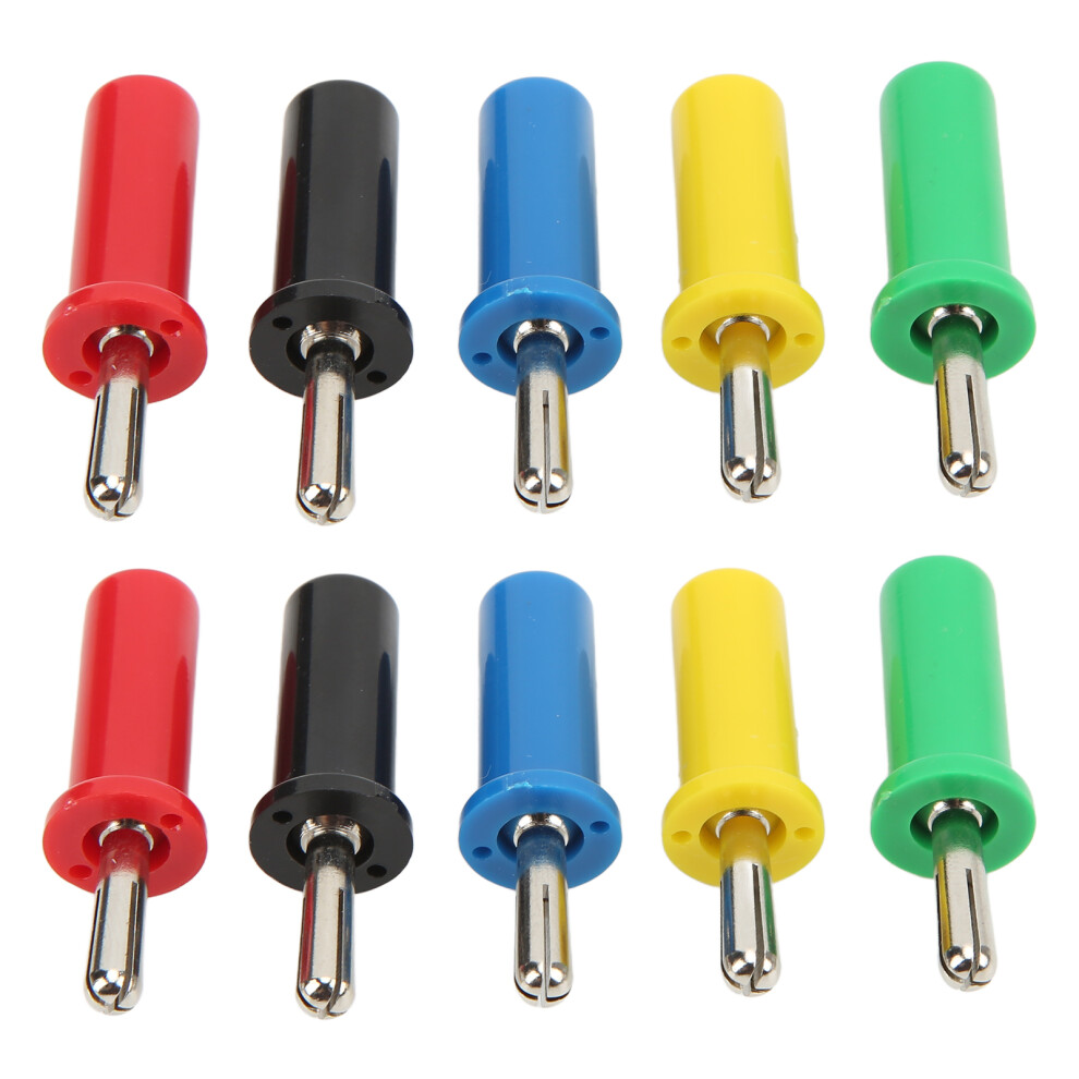 10Pcs Banana Plug Cross Slot Welded Stackable 604725096333