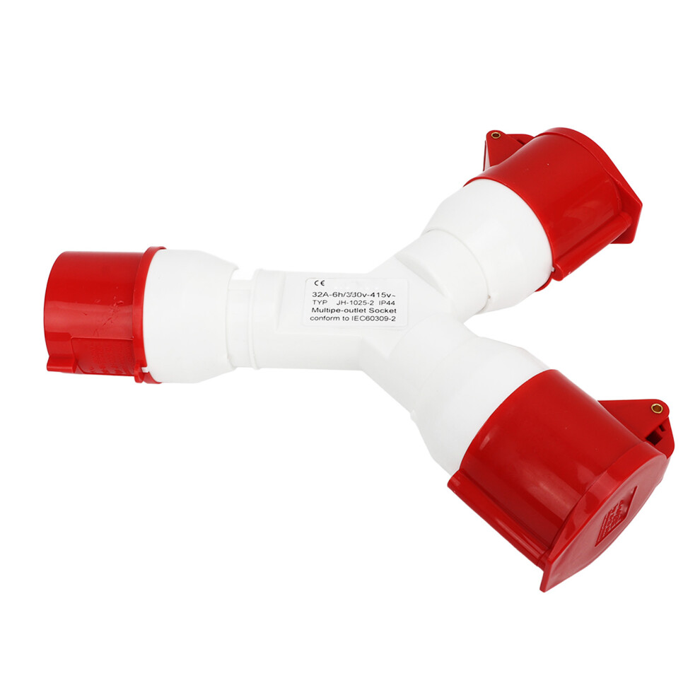 Y Shaped Industrial Plug Ip44 Waterproof 5Pin 3P+N+E 380-415V 32A 604725132550