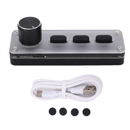 One Handed Mechanical Gaming Keypad 3 Keys Bluetooth Plug Play