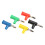 4mm stapelbare Bananenstecker rot, schwarz, gelb, blau, grün, Messing 5