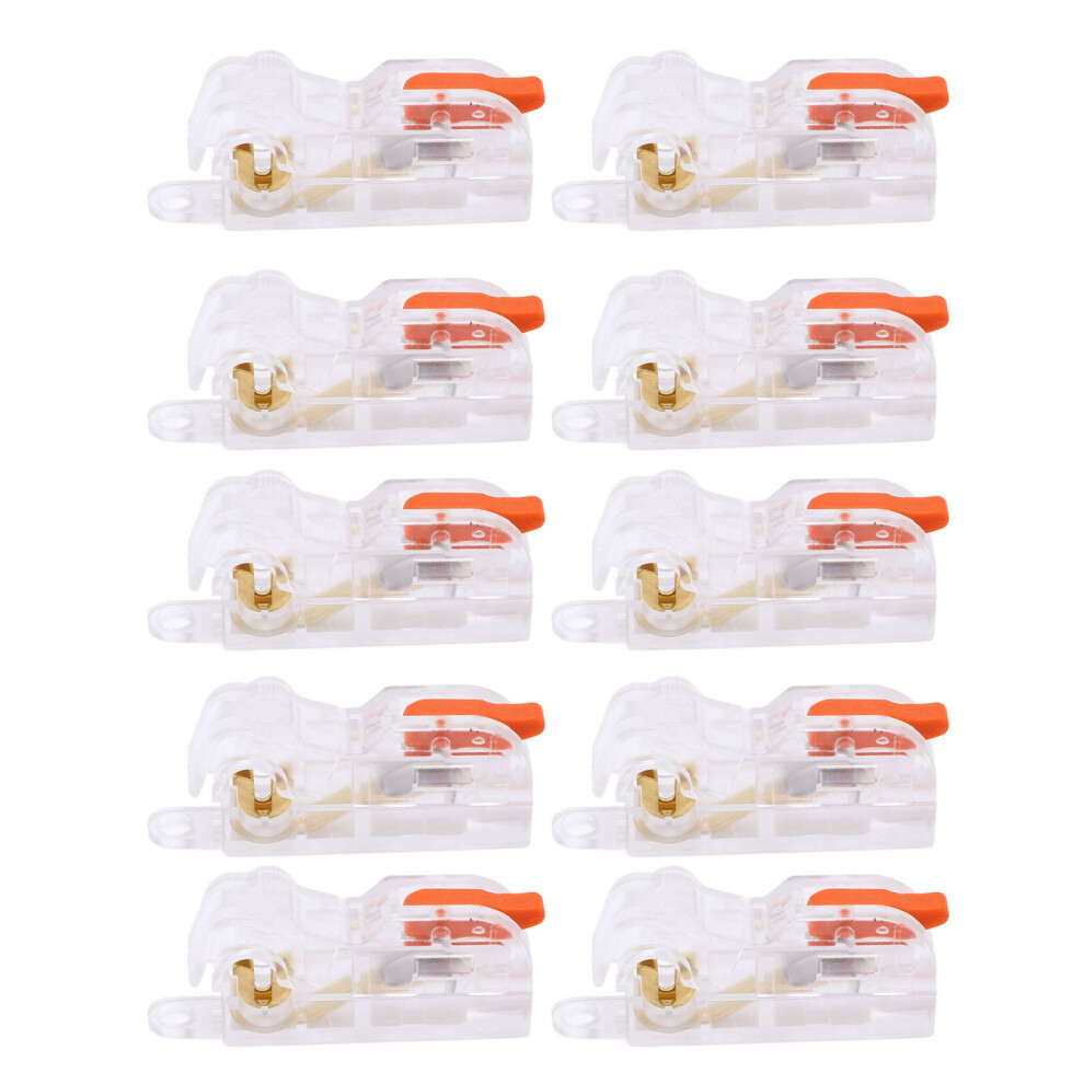 10Pcs T-Type Wire Connector 1In1out Lever Terminal 32A 604725132956