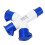 Industrial 1 in 3 Out 3 Core IP44 Waterproof Socket 16A 220-250V 4