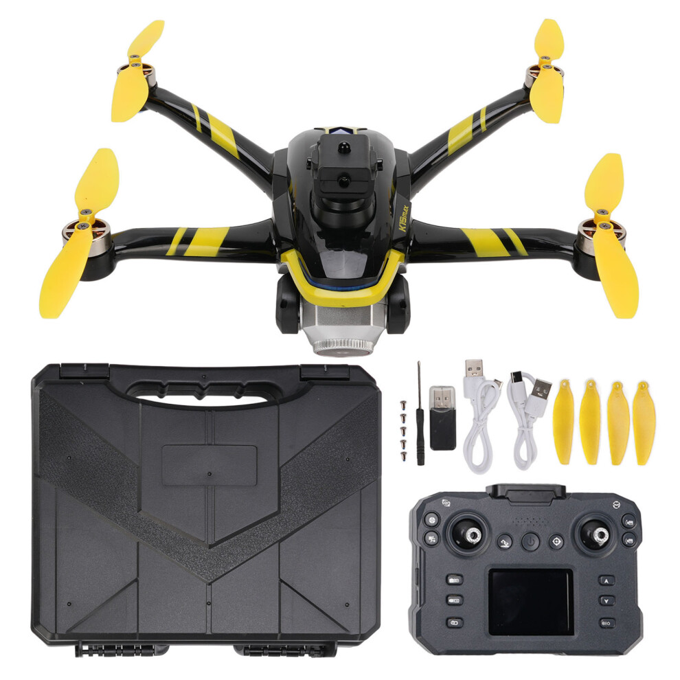 () Rc Drone With Screen 4K Camera Smart Obstacle Avoidance Yellow/Red 643505163650