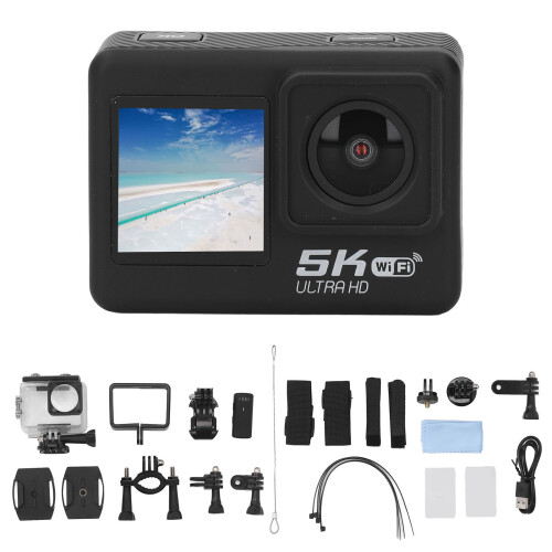 5K Underwater Camera 48MP 170 Wide Angle 2.0 Inch Touchscreen 30M