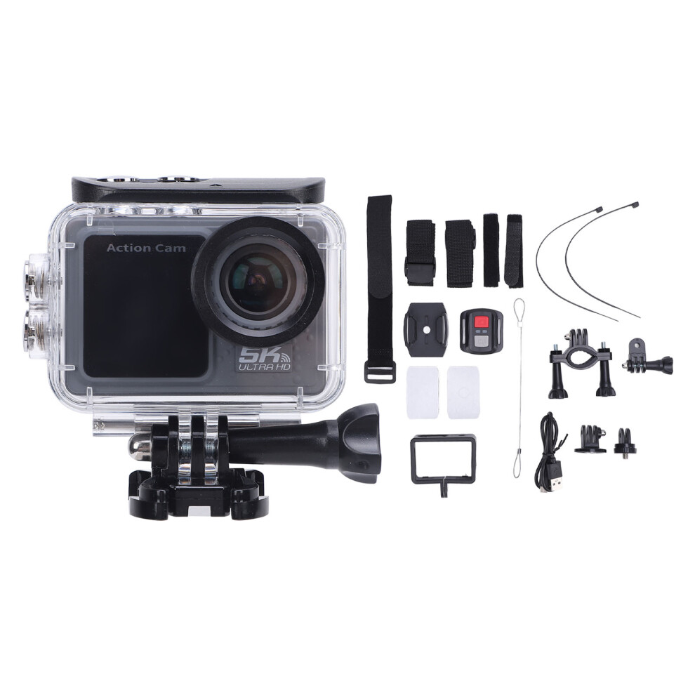 Underwater Camera 5K 24Mp 170 Wide Wireless Anti-Shake Dual Screen 643505071511