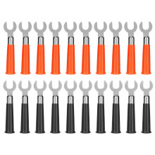 20x Bananen-Y-Stecker Rot/Schwarz 19A U-Gabel Elektrofahrzeuge