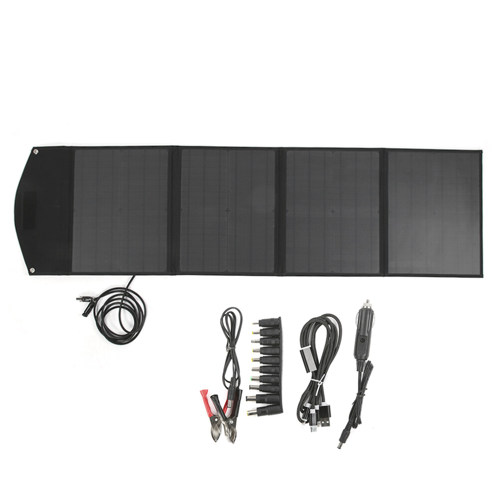 100W 18V Foldable Solar Bag Usb Charger Light 604725100344