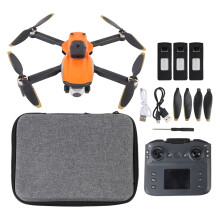(3 Battery) RC Drone Dual Camera Brushless Motor Orange S9 3 Batteries