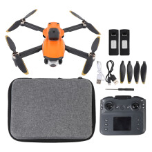 (2 Battery) RC Drone Dual Camera Brushless Motor Orange S9 3 Batteries