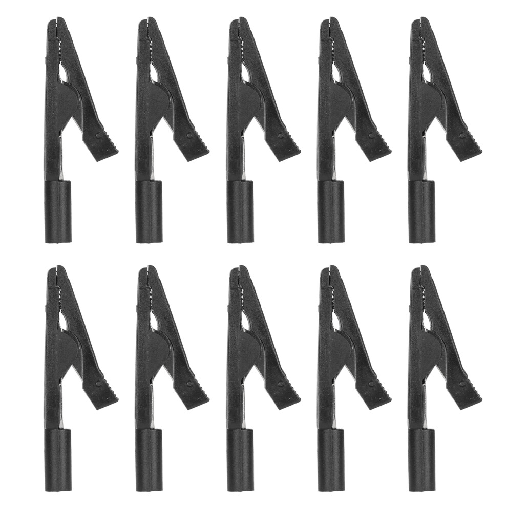 (Black) 10Pcs Set 2Mm Banana Jack Pure Copper Power Regulator Black 604725096623