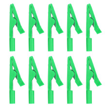 (Green) 10PCS Set 2mm Banana Jack Pure Copper Power Regulator Black