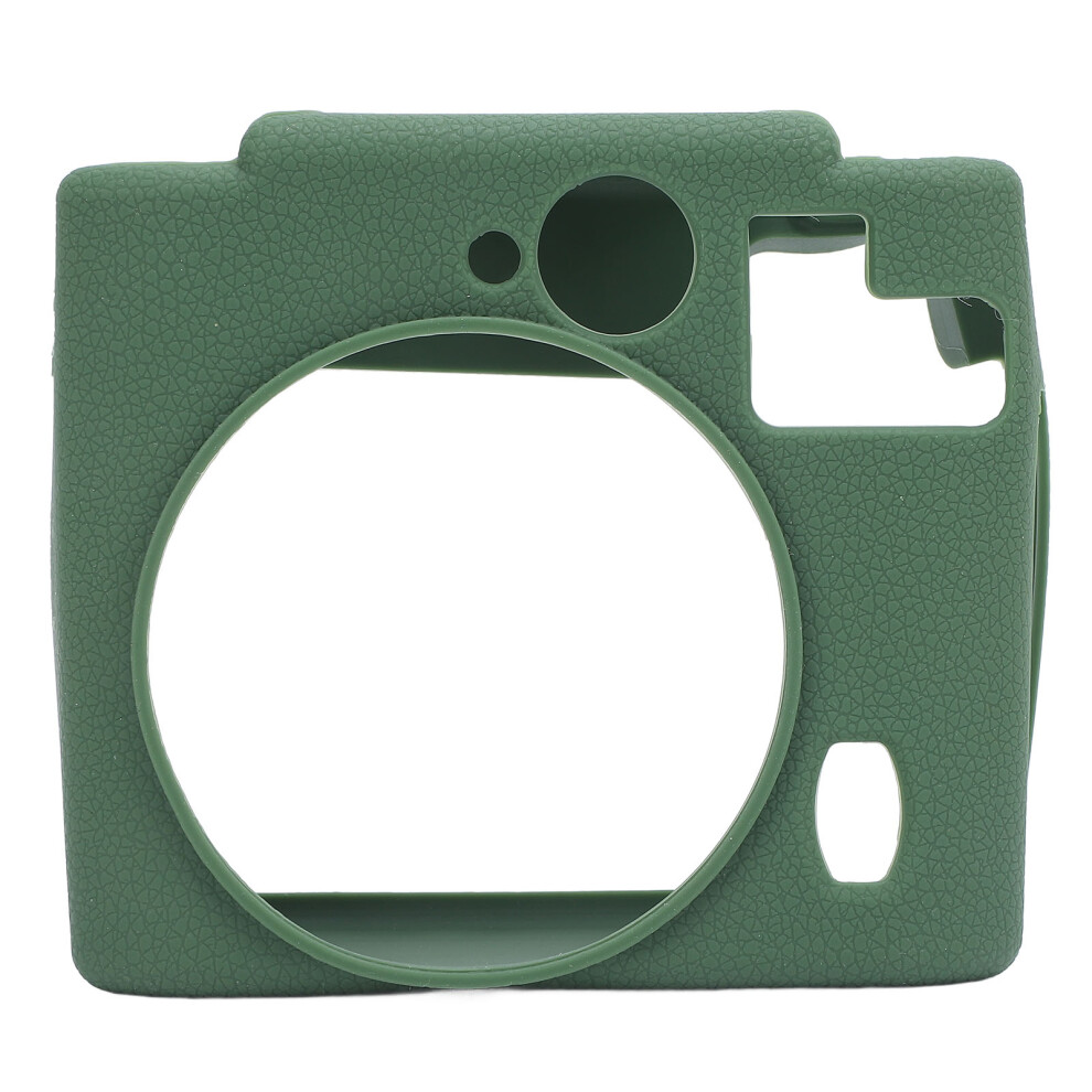 () Instant Camera Case Scratch Resistant Drop Proof Silicone Green/Black 643505169157