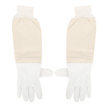 (XXL) Schafsfell Imkerei-Handschuhe Langarm Vollschutz XXL