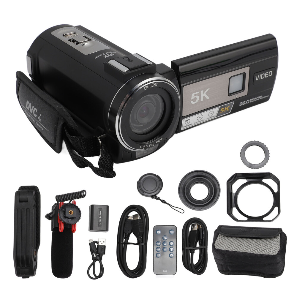 56Mp Dv Camera 5K Wifi 3In Touch Screen 18X Zoom Anti Shake Loop 643505071863