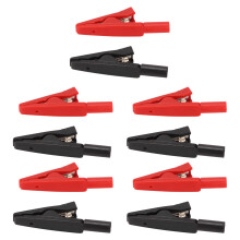 10Pcs 6mm Battery Clip with 2mm Banana Jack for Electronic Equipment