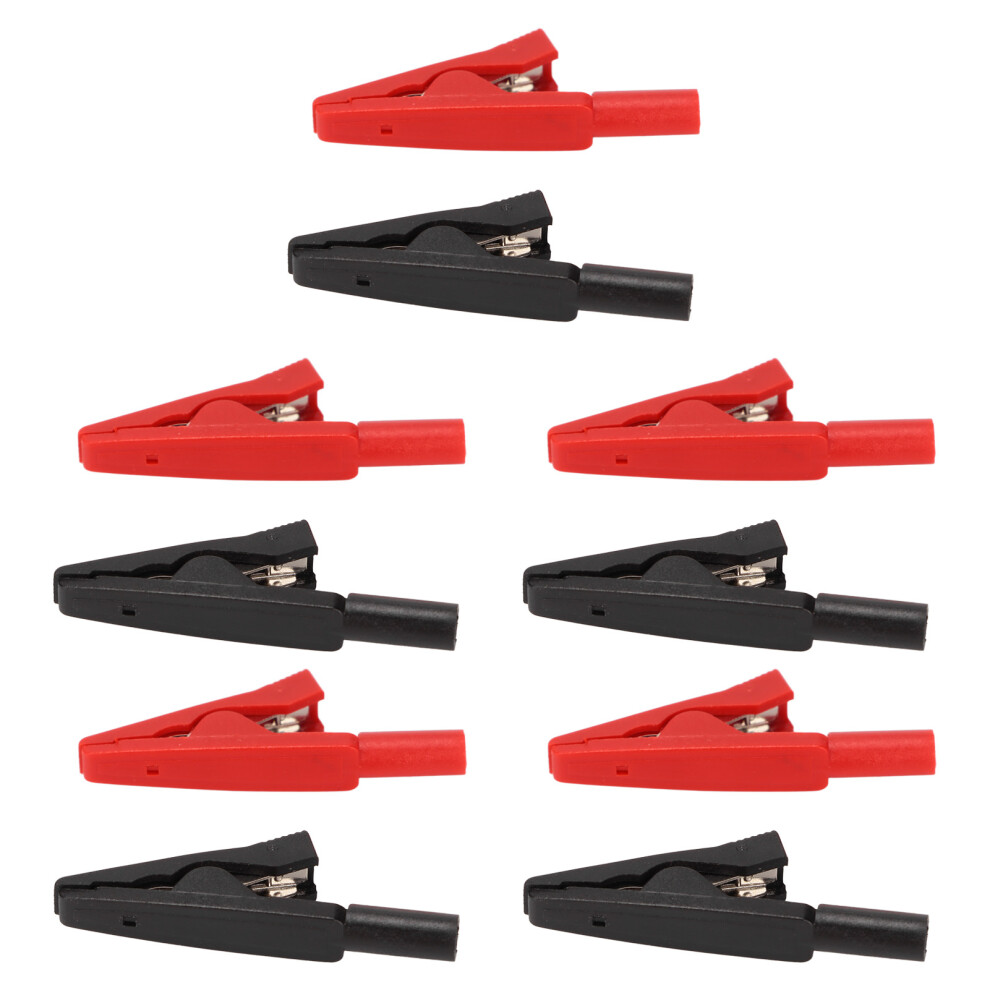 10Pcs 6Mm Battery Clip With 2Mm Banana Jack For Electronic Equipment 604725096715