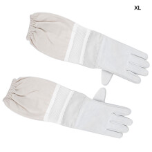 (XL) Stichfeste Imker-Handschuhe Langarm Elastikbündchen Mesh XL