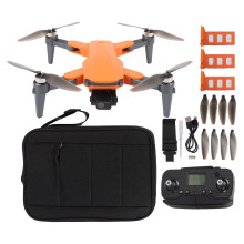 (Triple Batteries) RC Drone HD Dual Camera 5G GPS Obstacle Avoidance Quadcopter Orange