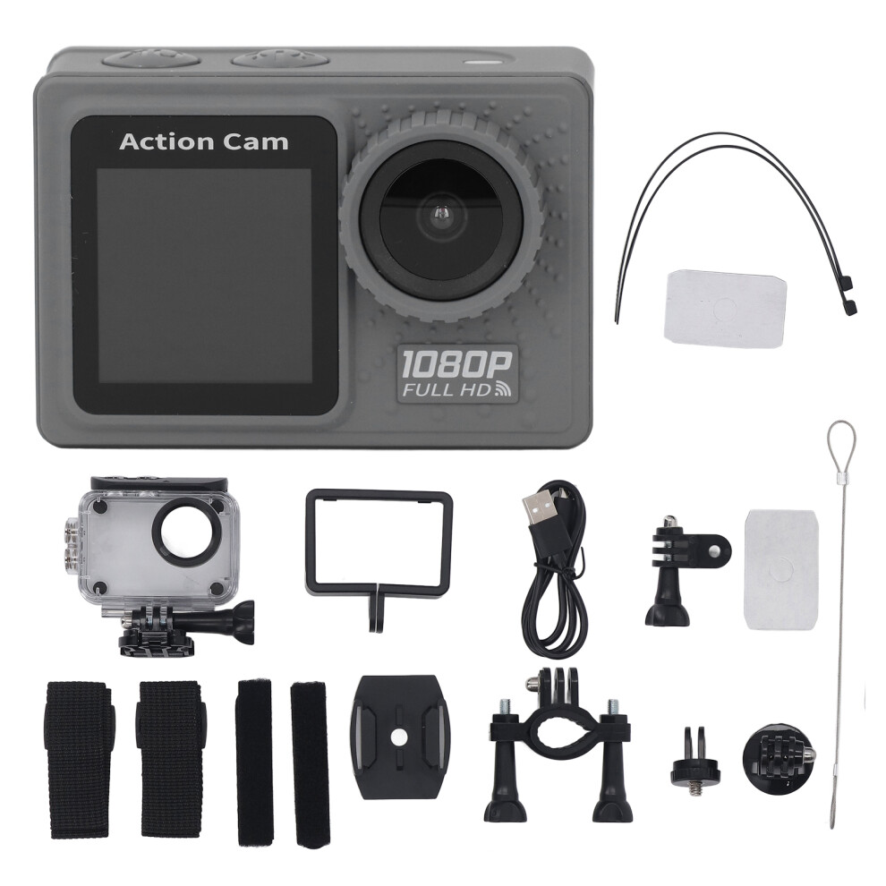 Dual Screen Action Camera 16Mp 1080P Wifi 120 Wide Angle 64Gb 643505071955