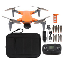 (1 Battery) Drone 3-Axis Dual Camera Obstacle Avoidance Orange 1 Battery