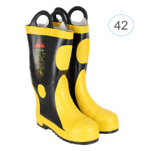 (42) Rubber Fire Fighting Safety Boots High Temp Resistant Waterproof 42