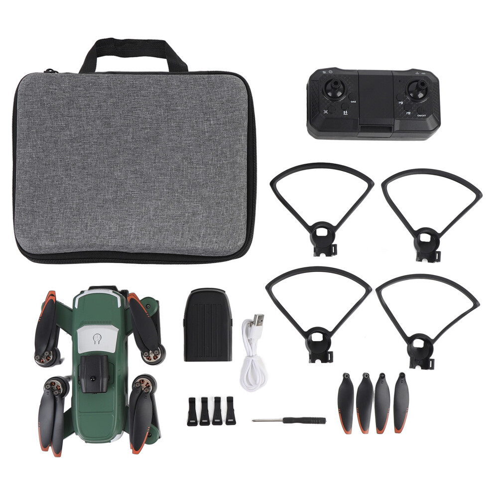 (1 Battery) Rc Drone Hd Obstacle Avoidance Quadcopter Brushless Dual Camera Cyan 643505164947