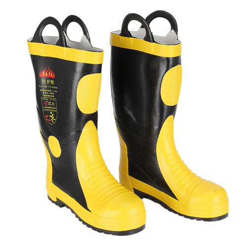 (42) Rubber Fire Fighting Safety Boots High Temp Resistant Waterproof 42 2