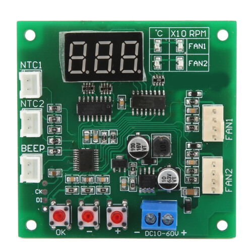 DC10-60V 2 Channel 4 Wire Fan PWM Speed Controller 1