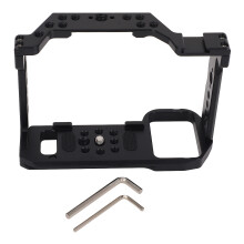 Camera Cage 1/4in 3/8in Holes Cold Shoe Mount for A7 A7R2-5