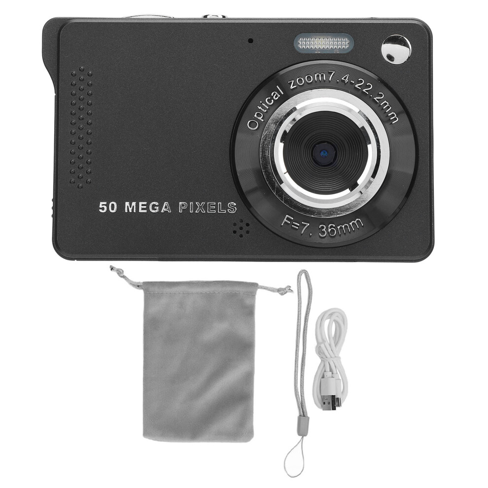 (Without Memory Card) Digital Camera 2.8 Inch IPS 1080P 50MP 16x Zoom Rechargeable